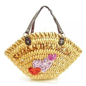 Samantha Thavasa Tote bag Beige Brown Woman unisex Authentic